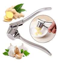1pc Stainless Steel Garlic Press, Manual Garlic Crusher, Ginger Grater, Kitchen Tool, Rust-Proof Professional Garlic Mincer, Easy To Squeeze And Clean, Vegetable & Fruit Processing Tool, Kitchen Gadget, Household Essential, Creative Kitchen Tool, Suitable For Hotel, Restaurant, Kitchen Utensils And Seasoning Tools, Kitchen Accessories, Christmas Party Supplies, Family Gathering - Multicolor - View 17