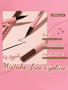 PINKFLASH眼线笔，持久防水，防晕染，方便易用，适合万圣节和节日妆容，打造迷人妆容 - 硼酸 - 查看 6