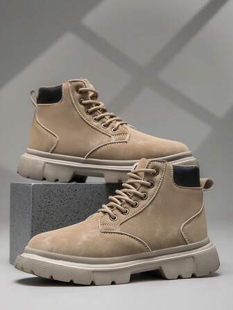 Zapatillas casuales planas para hombres, zapatos de skate con suela blanda y cómoda, zapatos altos ligeros para uso diario