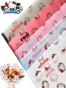 SANRIO 20/10张包装纸，花卉包装纸，防水包装纸，花束包装纸，礼品包装纸，礼品包装用品，适用于：派对用品，花店用品，派对装饰，DIY，婚礼，花店，生日礼物，求婚，万圣节，圣诞节，返校季，感恩节，母亲节，父亲节，周年纪念日 - 彩色 - 查看 13