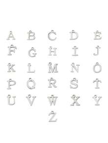 1件装时尚简约十字架及A-Z字母吊坠手链，新款休闲字母设计手链，时尚日常配饰