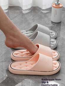 EVA Breathable Slippers, Non-Slip Indoor Home Bathroom Shower Slippers For Men And Women, Quick-Drying, Odor-Resistant, Suitable For Hotel Use Insulation,Galentines,Puppy,Carnival,Party Decorations