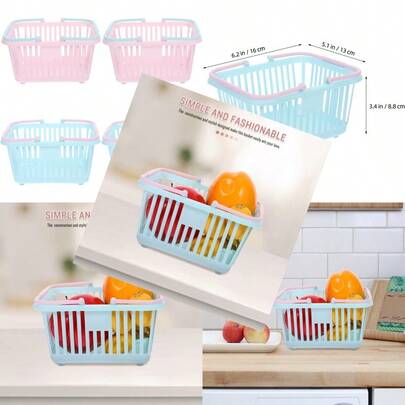 Toddmomy Cesta de comestibles de Juego 4 cestas pequeñas de la Compra para niños Mini Cesta de la Compra de Juguetes para niños niñas y niños pequeños Cesta de comestiblesConveniente y duradero,Los favoritos de los niños