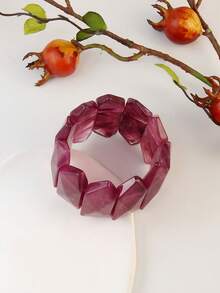 1条波西米亚风彩色弹力手链，女士礼物，适合海滩、休闲、派对等场合。 - 多彩手鍊 - 查看 24