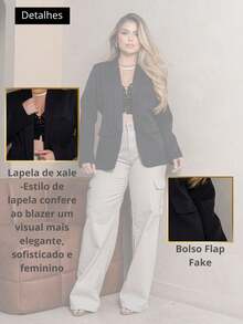 Max Blazer Tailored Luxury Casual Basic Social Sport Elegant Slim Fit Fitted New Release Simple Fabric Faux Pockets Blazer Evening Holiday Wedding Office Daily Birthday Party Formal And Evening Travel Stage And Concert Airport Wear All - 黑色 - 查看 8