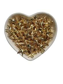 Bead Spacers 100/200 Pcs Shell, Star, Teardrop, Flower And Other Shapes Pearly Jewelry Crafts - Golden Star - 15mm - View 2