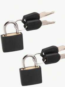4/1pc Mini Padlock With Key, Suitable For Luggage, Backpack, Gym Locker, Briefcase, Classroom Pairing Game, Etc.