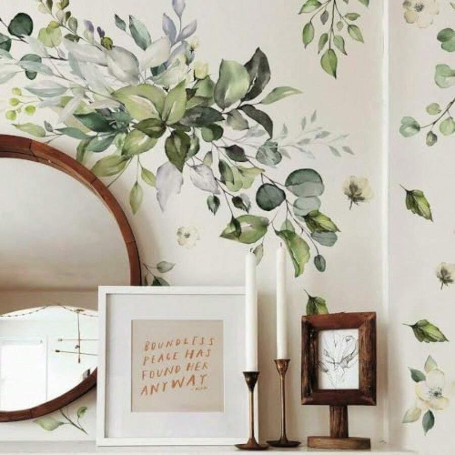 Watercolor Woodland Critters Peel and Stick Wall Decals(Floral) - Multicolor - Ver 1
