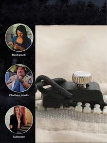 Universal Zipper Repair Kit - Easy To Install Seamless Zipper Head Replacement, Suitable For Jackets, Luggage, Backpacks, Boots - Black Zipper Heads