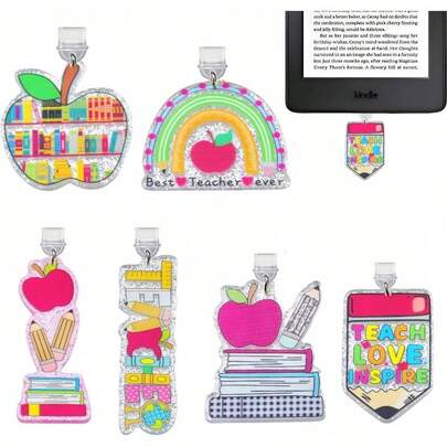 Charms, Dust Charm Tipo C, 6 piezas de acrlico Accesorios para telfono C Dust Charm para Paperwhite Puerto de carga, dust charm type c