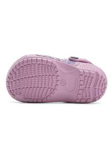 1 Pair Girls' Comfortable Fashion Casual Lightweight Cute Pink Heart Print Outdoor Beach Toe-Protection Clogs, Spring/Summer - Pink - View 7