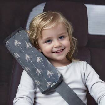 Children's Car Safety Belt Pillow, Soft Baby Safety Belt Cover, Universal Car Safety Belt Cushion, Suitable For Infants