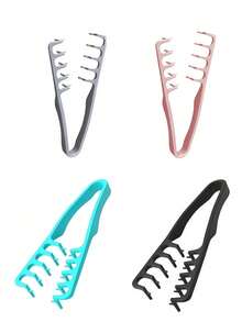 New Fluffy Wide-Tooth Styling Comb - Fluffy Texture, For Men, Made Of ABS Plastic With Textured Handle, Suitable For All Hair Types, Essential For Home Use, Back To School Season, Travel & Vacation, Can Be Used For Back-Brushing, Blow-Drying, Hairstyling, Haircuts, Edging, And Grooming