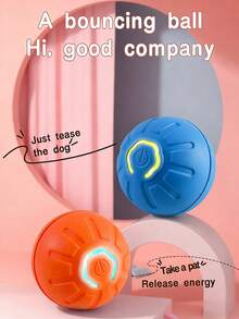 Palla interattiva per cani, giocattolo a palla elettrico adatto per cani di piccola e media taglia, palla giocattolo intelligente per animali domestici, giocattolo elettronico interattivo, palla in movimento, ricaricabile USB, movimento e rimbalzo automatici, regalo di compleanno per cuccioli, non raccomandato per cani di grossa taglia - Multicolore - Visualizzare 2