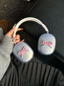 Estuche protector para auriculares Bluetooth, diseño coreano 3D con lazo, diseño original DIY - Multicolor - Ver 1