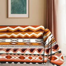 1pc Mandala Bohemian Pattern Sofa Throw Blanket, Suitable For 1/2/3/4 Seater Sofa, Machine Washable, Home Decor For Living Room & Bedroom, Ramadan Decoration - Multicolor - View 41