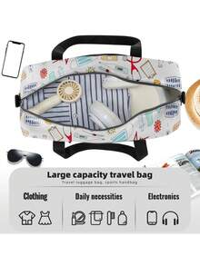Large Capacity Travel Bag, Suitable For Girls, Teenagers, Weekend Getaways, Overnight Stays, Carry-On, Toddler Overnight Bag, Travel Sports Bag, Dance & Yoga Bag, Handbag - one-size - View 5