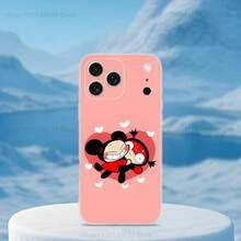 Funda de Teléfono Linda Love Art P-Puccas para 16,15,14,13,12,11, Pro,Max,Plus, Cubierta Transparente Suave - z7 - Ver 2