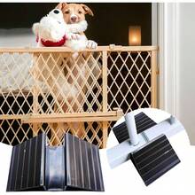 6 Pieces Dog Gate Support Feet - Sturdy Design Gate Stabilizer, Universal Pet Barrier Base, Heavy Duty Support Set Multi Piece Fence Stand Feet Dogs Cats - atributo único - Ver 7