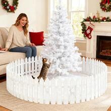 Tree Fence - Tree Barrier, Pet Barrier Guard, 40PCS White Flexible Fence Pets Thickened Barriers Cover with 11 - Inch Panels Home, Office, Parties, Weddings, Indoor - Juego de 40 piezas - Ver 6