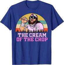 Vintage Retro Crop Cream T-Shirt - White - View 4
