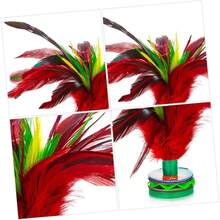 4piezas Volante De Plumas De Colores Volante De Fitness para Entrenamiento Creativo para Competicin y Actividades Al Aire - llamativo - Ver 10