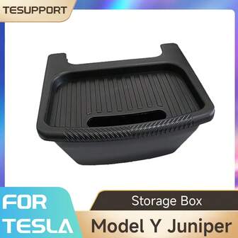 Compatible With Tesla Model Y Juniper Accessories Storage Box Rear Seat Backseat TPE Storage Box Bins Trash Can Compatible With Tesla Model Y Juniper