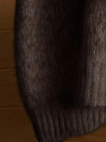 Suéter de punto de mujer de moda para el invierno, suave y holgado, nuevo diseño de otoño/invierno - Café integral - Ver 3