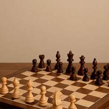 Chess Game, Folding Board, Checkers, Backgammon, Professional Wood, 3 In 1 - 棋 - 查看 6