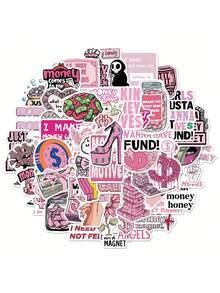 SCXXBSW 50 buc bani, autocolante creative din PVC cu desene animate, potrivite pentru manuale, huse de telefon, laptopuri, computere, valize, decorațiuni pentru frigider - Multicolor - Vizualizare 5