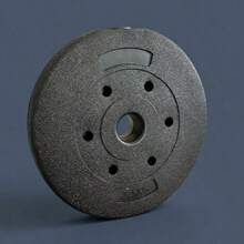 1pc Rubber Coated Dumbbell Plate, 1-3kg, 28mm Diameter Hole, Gym