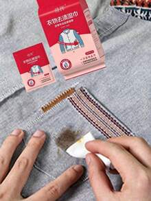 20/40/80pcs (20pcs/Pack) Portable Clothing Cleaning Wet Wipes, Quickly Removes Grease And Lipstick Stains, Outdoor Travel Emergency Stain Remover, Gentle Deep Cleaning For Clothes - Multicolor - View 2