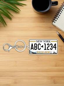 Customized Personalized USA State License Plate Replica Keyring Keychain,Customize Text,72 Styles,Personalized Acrylic Keychain USA State License Plate Replica Keyring Custom Car Accessory 50 States - Multicolor - View 71