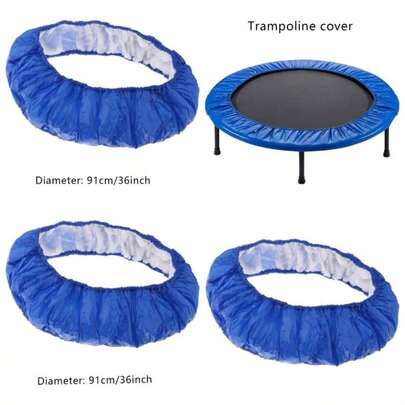 trampoln Skir de 36 Pulgadas Fitness Fitness Top de Tapa del trampoln Accesorios Cubierta Lateral Impermeable para Marcos Redondos Azul, Almohadilla