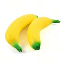 Soft Squishy Banana Shaped Stress Relief Toy, Slowly Fermenting Fruit Squeeze Toy, Fun And Stress-Relieving, Soft Banana - Multicolor - View 7