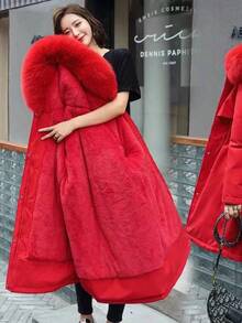 Damen Outdoor Wintermäntel - Rot - Übersicht 2