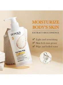 Crema de Arroz Aclara Piel Quita Manchas Hidrata Cuerpo Blanqueadora Body Arroz LOCION Extracto Arroz - Blanco - Ver 5