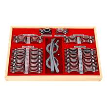 104 Pcs Silver Optical Trial Lens Set Kit Metal And Glass Trial Lens Set Rectangular Trial Lens Set Kit For Optometrists, Vision Testers, Home Users - Silver - View 7