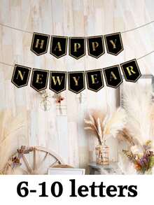 定制个性化横幅、派对横幅、新年横幅、烟花图案，三种颜色可选。设计您自己的横幅、生日横幅、礼品派对横幅、婚礼横幅、生日装饰以及各种派对横幅。派对必备 - 多色 - 查看 27