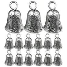ml Beavorty Colgantes De Campana De Aleación para Manualidades 30 Piezas De Timbres Pequeños para Decoración Accesorios De Joyería De Bricolaje Y Adornos Colgantes Vintage10101 - como en la foto - Ver 1