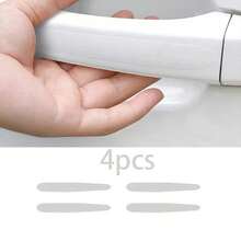 8pcs Car Door Handle Bowl Scratch Protective Stickers, Universal Invisible Cars Sticker Car Handle Anti-Collision Protection Strip
