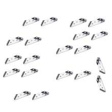 10/20pcs Cabinet Corner Brace Angle Brackets, Multi-Functional Wall Mounted Cabinet Reinforcement Accessories, Suitable For Wood Board Shelf Fixing - Multicolor - View 7