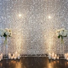 5pcs Gold Sequin Tassel Hanging Decor: Assorted Round Discs Patchwork Decorative Curtain + Hanging Style Atmosphere Prop, Suitable For Wedding Ceremony Hall, Birthday Party Backdrop, Hotel Event Ceiling, Home Holiday Decoration. Essential For Wedding Planners, Party Decorators, Event Venue Designers, Home Celebration Enthusiasts (Single Piece Length 100cm/39.37inch, High Gloss Material Enhances Lighting Ambiance) - Multicolor - View 12
