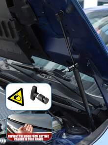 2pcs Aluminum Alloy T-Handle Clamp, Anti-Slip Anti-Pinch Safety Stopper, Suitable For Engine Hood, Trunk, Car Window Regulator, Roof Rack, Engine Hood Fixator, Fixator, Anti-Slip Fixing Tool