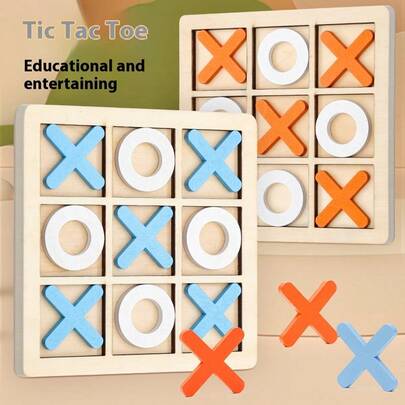 儿童XO井字棋逻辑思维木制棋盘游戏玩具 - 生日礼物 - 复活节礼物 - 感恩节礼物 - 礼物 - 玩具 - 复活节 - 新品畅销 - 新品热销 - 新品 - 新玩具 - 创意玩具