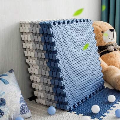 Chugod Tapete para Ejercicio, Tapete para Bebe, Piso para Gym para de Espuma EVA, Tapete Foamy con 3 Colores para Yoga, Gym y Hogar No Tóxico, Antideizante (30 * 30 * 1CM)