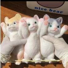 可爱兔子慢回弹玩具，逼真设计，超柔软触感，慢回弹，随机包装及配件 - 彩色 - 查看 4