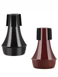 1PC Professional Trumpet Mute, Noise-Reducing Design Style With High-Density Sponge And Durable PP Material, Universal Fit For All Trumpet Models (Beginner To Professional) In Portable Black/Red Color, Suitable For Studio Recording, Quiet Practice, Live Performances, Music School Sessions - Multicolor - View 4