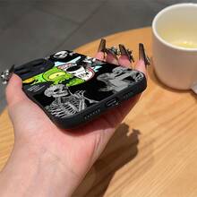 Estuche para Teléfono Móvil con Estilo Callejero Oscuro y Patrón Personalizado, Colección de Elementos Rebeldes Adecuado para iPhone 16 15 14 13 12 11 Pro Max X XS XR - Color 1 - Ver 1