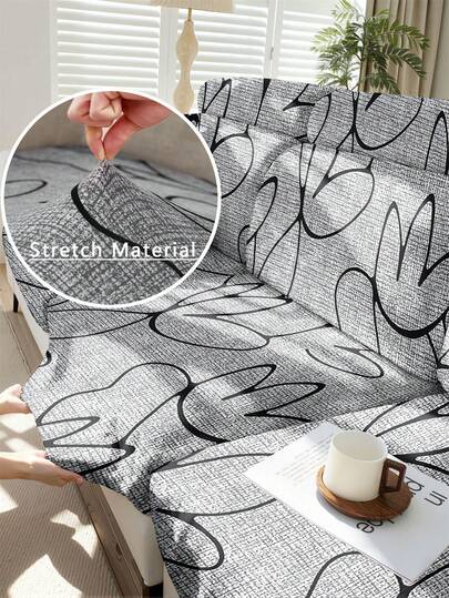 1 pieza Funda de sofá, tela elástica, funda de cojín de asiento de sofá, funda de sofá de unicolor